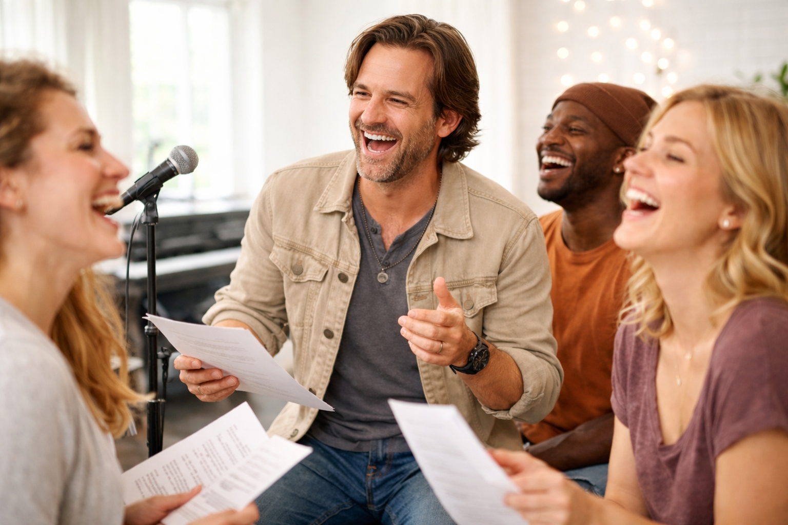 Gesangsworkshop mit Mischa Züwerink — Teilnehmer singen gemeinsam