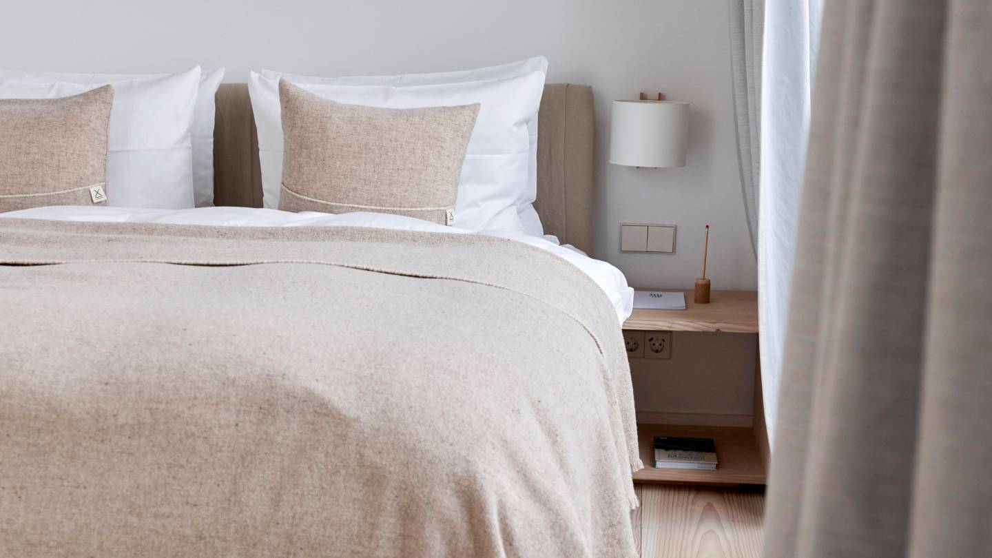Schlafzimmer im Inselhouse-Apartment auf Norderney