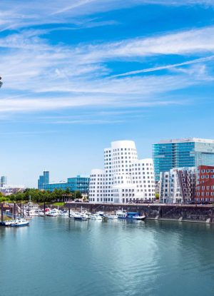 Überblick der Stadt Düsseldorf in der der Vocalpower Gesangsworkshop stattfindet